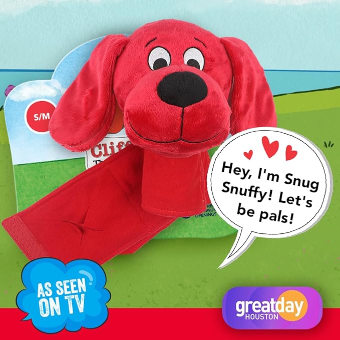 Clifford® Snug Snuffy Treat Mat Combo | Mini Treat Snuffle Mat for Dogs + 6" Plush Dog Toy | Hide 'n Seek, Cozy Comfort, Sensory Stimulation with Squeaker and Crinkles