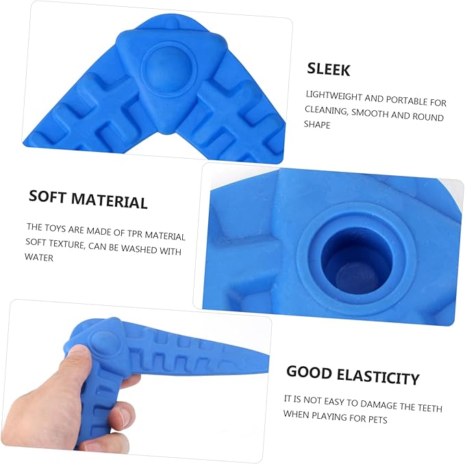 VICASKY 2Pcs Sturdy Dog Training Darts Chew Toys Interactive Flying Toys for Puppies and Small Breeds Molar Chew Design Great for Fetch and Teething Random Color