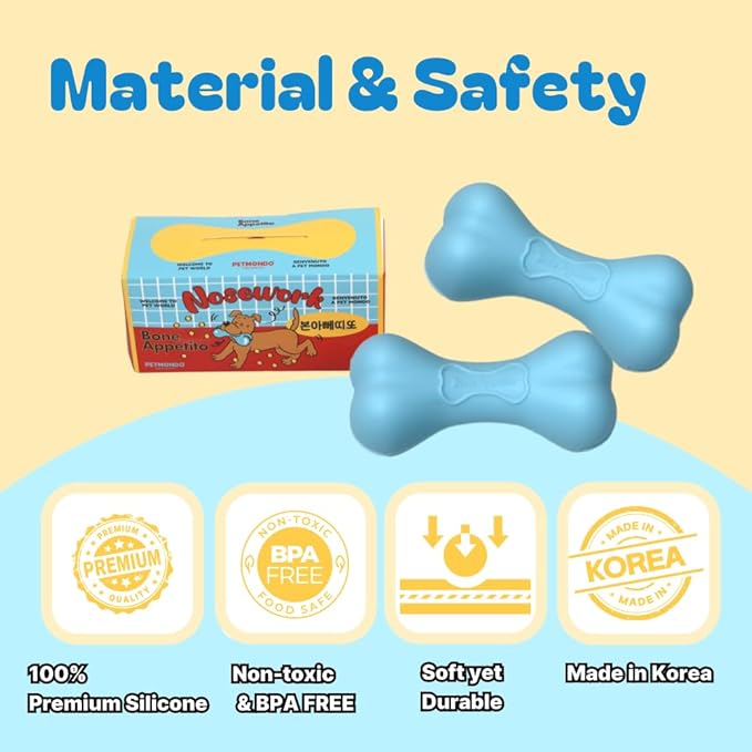 2 Pack Dog Puzzle Toy - Interactive Dog Treat Toy & Puzzle Dispenser - Enrichment Puzzle Toys for Smart Dogs & Puppies - Treat Dispensing Dog Toys for Cognitive Engagement & Fun Learning (Blue)