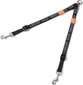 HOWGO Double Dog Leash, No Tangle 360° Swivel, Adjustable Two Padded Handles, Double Clip Dog Leash Coupler Splitter for 30~150 lbs Large and Medium Breeds (Black, 4/5'' x 0.9 FT, Std)