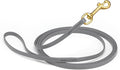 Viper Biothane K9 Working Dog Leash Waterproof Lead for Tracking Training Schutzhund Odor-Proof Long Line with Solid Brass Snap for Puppy Medium and Large Dogs, 20ft Battleship Gray