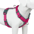 Plutus Pet No Pull Dog Harness, Adjustable Nylon Harness with Soft Padding, Reflective and Heavy Duty Dog Harness for Small, Medium, Large Dogs(Hot Pink, XL)