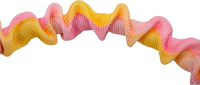 Ombré Shock-Absorbing Dog Leash with Padded Handle, Heavy Duty Bungee Leash for Large Dogs, 1.2–1.7 m(4–5.5 ft) (Pink-Orange Ombré)