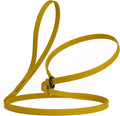 Dogline Biothane Slip Dog Leash - for Small, Medium and Large Dogs - Odor Free Slip Lead, Heavy Duty and Durable Material Kennel Lead - Treasure Gold - 7ft L x 1/2in W