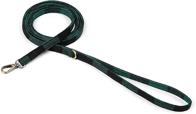 Organic Cotton Dog Leash for Small,Medium and Large Breed,Brass Hardware Pet Leash for Walking,Running and Training 6FT