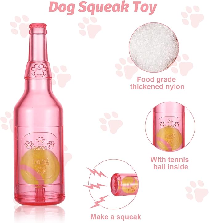 Water Bottle Dog Toy,Crunchnplay Bottle Toy for Dogs,Floating Dog Chew Toys,Squeaky Dog Toys for Aggressive Chewers,Dog Toy Water Bottle Cruncher,Interactive Dog Toys for Small Medium Dogs Boredom