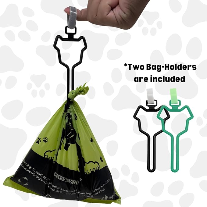 Doggy Poop Bags Biodegradable with Dispenser (1440 Bags) Eco-friendly Dog Waste Pickup Bags Landfill-friendly Refill Rolls Cat Waste Bags (Green, 72 Rolls, Unscented)