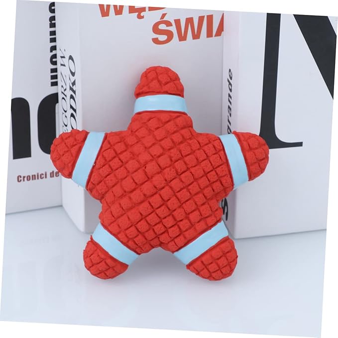 NOLITOY Pet Latex Squeaky Toy Dog Chew Toy Sound for Interactive Play Pet Teasing Toy (Star)