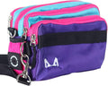 Dog Training Fanny Pack/Treat Bag with Removable Insulated Sleeve and Multiple Compartments, Color Black (Purple Pink)