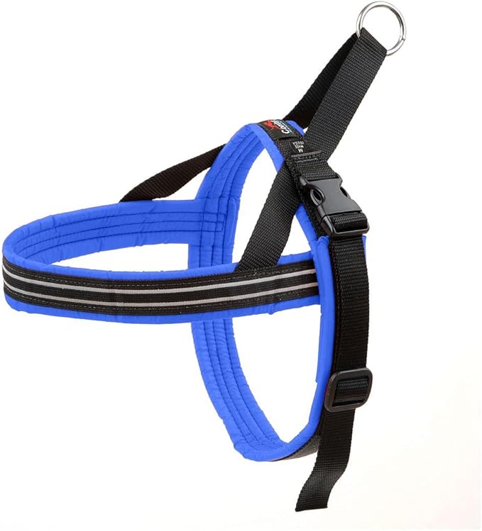 ComfortFlex Sport Dog Harness – No-Choke, Fully Padded, Non-Chafing Harness with Control Handle – Reflective, Lightweight, Adjustable for Active Dogs - XLarge, Blue Jay