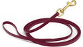 Viper Biothane K9 Working Dog Leash Waterproof Lead for Tracking Training Schutzhund Odor-Proof Long Line with Solid Brass Snap for Puppy Medium and Large Dogs, 33ft Merlot Burgundy