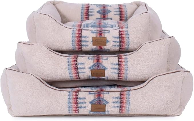 Pendleton Berber Kuddler Dog Bed - Harding Rosewood, M