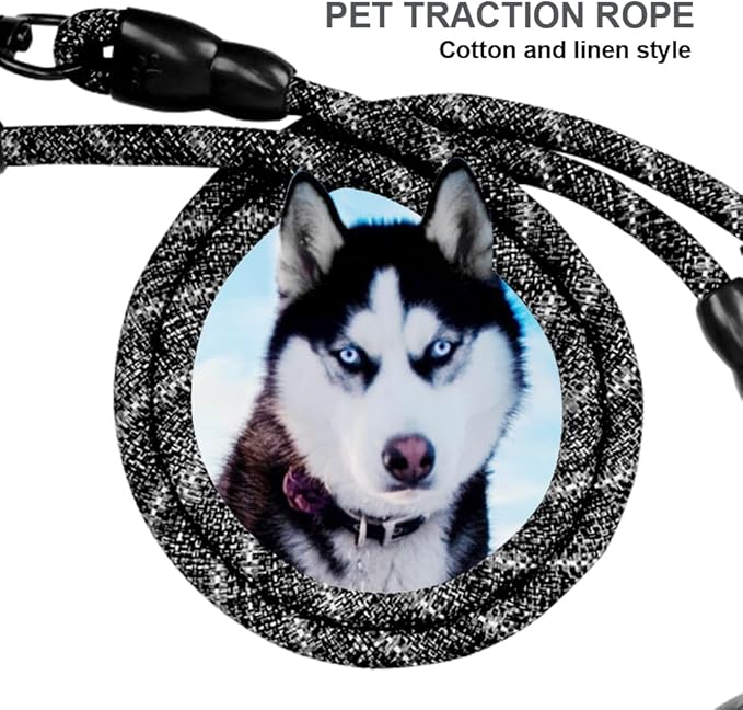 Dual Dog Leash 360° Tangle-Free - Reflective Heavy Duty, Comfortable Handle for Small/Medium/Large Dogs, Support Multiple Rope Addition (Black 1, Four Leashes)