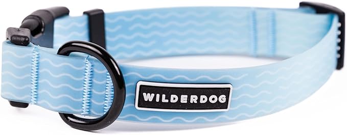 Wilderdog Waterproof Dog Collar - Repels Water & Dirt - Small 11"-15" - Saltwater