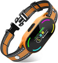 Dog Bark Collar, Rechargeable Smart Collar, with 4 Adjustable Modes Beep Vibration and 5 Adjustable Sensitivities, Bark Collar for Large Medium Small Dogs (Orange+Black)
