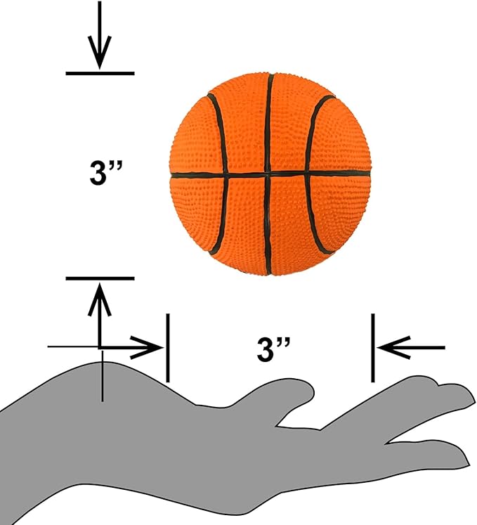 PetSport Naturflex Small Basketball Latex Dog Chew Toy