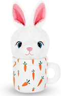 Christmas Dog Toys with Squeaker for Large Breed Interactive Dog Chew Toys for Puppies Small and Large Dogs Rabbit Squeaky Dog Training and Reduce Boredom (Cup Rabbit