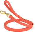 Viper Biothane K9 Working Dog Leash Waterproof Lead for Tracking Training Schutzhund Odor-Proof Long Line with Solid Brass Snap for Puppy Medium and Large Dogs, 20ft Coral