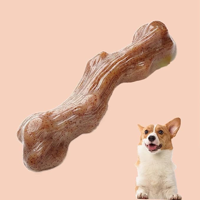 Dog Chew Toys Interactive Toy for Puppy Large and Medium Dog Training Toy Beef Flavored Bone Stick Dog Toys for Aggressive Chewers Keep Dog Busy