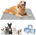 Cooling Mat for Dogs, Washable Dog Cooling Pad for Summer, Non-Slip Pet Coolings Mat for Indoor & Outdoor Use, Cool Dog Bed for Large & Small Breeds (Gray, M: 36 * 23 in)