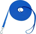 Waterproof Dog Training Leash 50FT 30FT 15FT 10FT 5FT Heavy Duty Recall Long Lead for Large Medium Small Dogs (10FT, Blue)