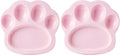 PetDreamHouse PAW 2-in-1 Mini Slow Feeder Dish & Lick Pad for Small Dogs & Cats, Paw-Shaped Slow Feeding Dish with an Interchangeable PAW Lick Pad. (Pack of 2)