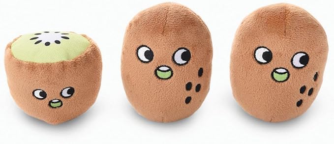 HugSmart Pet – Squeaky Hide and Seek Plush Dog Toys | Cute Interactive Plush Puzzle Toys for Small/Medium Dogs (Small, Kiwi Juice)