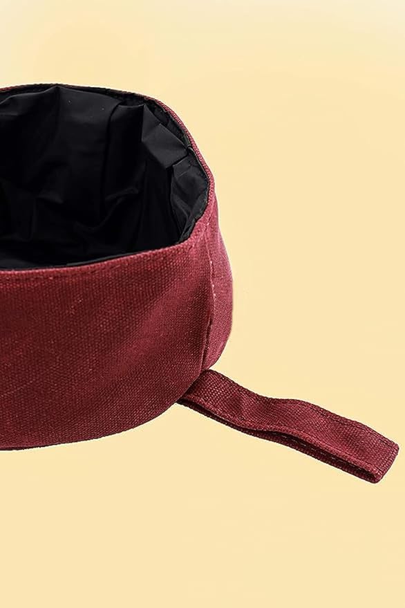 CALDO Collapsible Dog Bowl - Perfect for Food and Water on The Go (Burgundy)