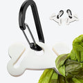 Dog Poop Bag Holder for Waste Bags Dispenser Leash Dog Waste Bag Carrier Hand Free Walking Plastic Holder 2PCS White Holders
