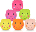 Squeaky Dog Toy, Latex Dog Toys for Puppy and Small Dogs, Piggy Face Squeaky Dog Balls Rubber Soft Chewing Durable Fetch Play for Pug Pet Dog (6 PCS)…