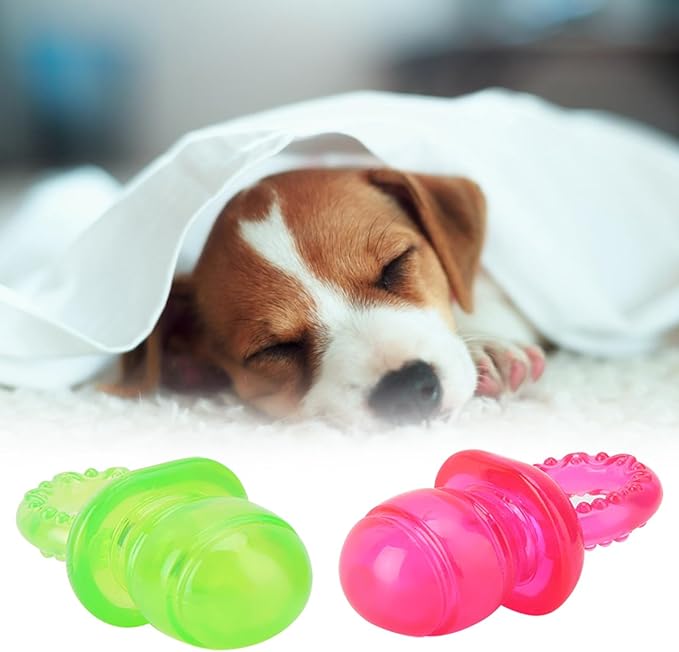 Ymiko Baby Pacifier for Puppy Dog chew Toys Dummies to Stop Chewing Dummy Toy Nook Large Dogs Rubber Dog Doggy Small Puppies Ethical Gun Training Pacifiers Biting teats