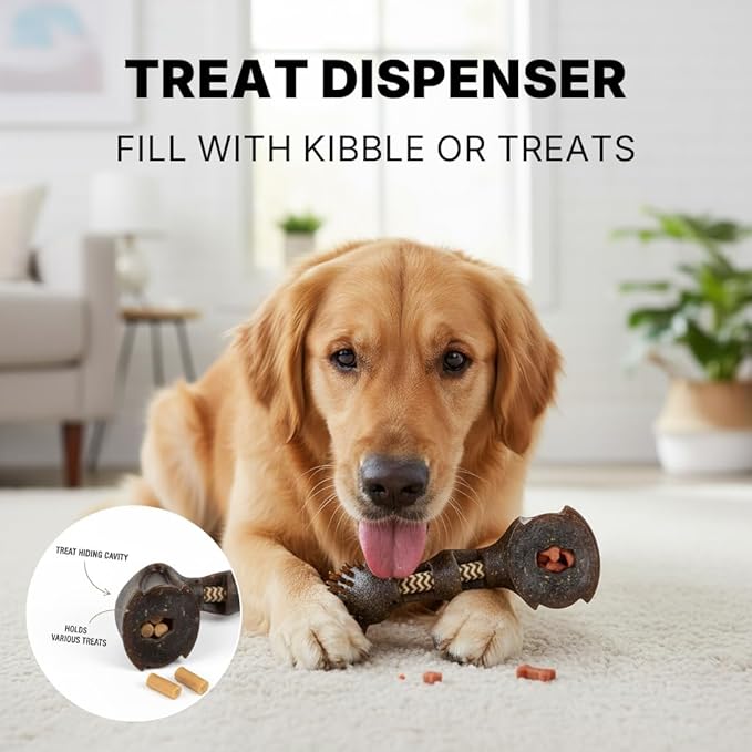 Multifunctional Dog Toy - Interactive Tug of War Puzzle with Massage Bristles, Durable Chew for Dental Health