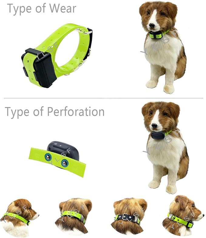 Quick Snap Bungee Dog Collar Strap with D Ring for Most of Electronic Training Shock Collar Receivers-Adjustable Durable Waterproof Odorless 3/4 Inch TPU Collar Replacement for Barking Fence
