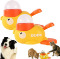 Ducky Cat Treat Dispenser, Interactive Duckie Cat Feeder, Little Yellow Duck Cat Toy Treat Feeder, Duck Dog Food Feeders, 2-in-1 Interactive Dog Puzzle Toy Slow Feeders for Cats & Dogs (2pcs Yellow)