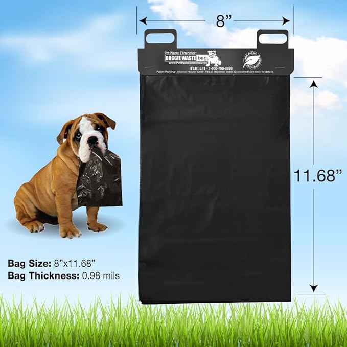 4000 Dog Poop Header Bags - Extra Strong, Leak-Proof, Easy Pull - Partially Made with Recycled Materials - Bulk Packs for Parks, HOAs, Apartments