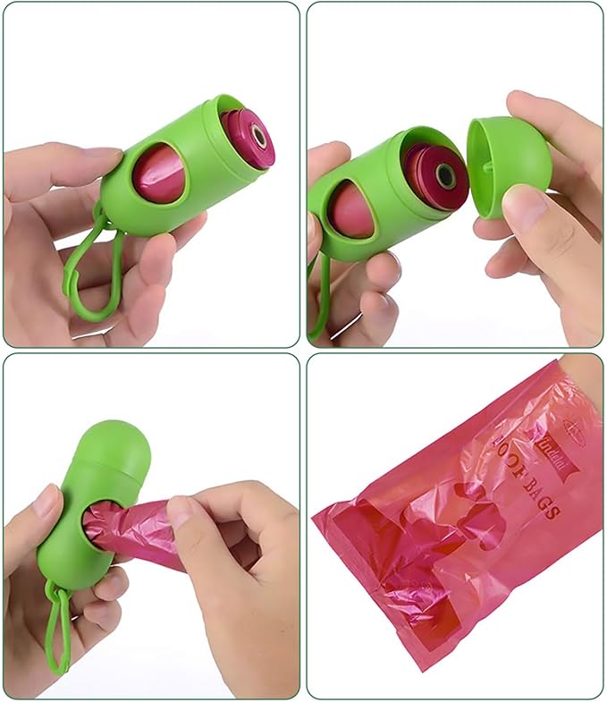 Dog Poop Bag 26 Rolls (390 Counts), Biodegradable Dog Waste Bags With 1 Free Dispenser, Eco-Friendly Leak Proof Pet Waste Disposal Refill Bags (Scented)
