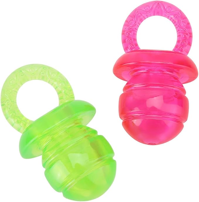 Ymiko Baby Pacifier for Puppy Dog chew Toys Dummies to Stop Chewing Dummy Toy Nook Large Dogs Rubber Dog Doggy Small Puppies Ethical Gun Training Pacifiers Biting teats