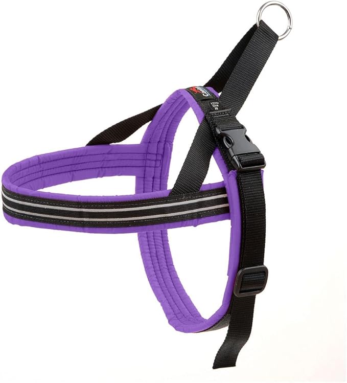 ComfortFlex Sport Dog Harness – No-Choke, Fully Padded, Non-Chafing Harness with Control Handle – Reflective, Lightweight, Adjustable for Active - XXLarge, Purple