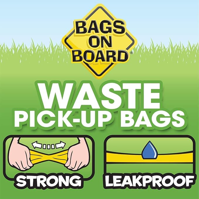 Bags on Board Patterned Dog Waste Bags, 9x14 in, 140 bags, Patterned (3203940045)