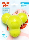 WEST PAW Zogoflex Tux Treat Dispensing Dog Chew Toy – Interactive Chewing Toy for Dogs – Dog Games for Aggressive Chewers, Fetch, Catch – Holds Kibble, Treats, Large 5", Granny Smith