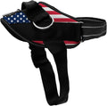 ShawnCo Essential Dog Harness, No-Pull Pet Vest with 3 Leash Clips, No Choke, Reflective, Adjustable and Padded, for Easy Walking and Training for Small, Medium and Large Dogs (Stars and Stripes, S)