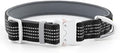 Plutus Pet Reflective Dog Collar with Aviation Aluminum Buckle, Neoprene Padded for Comfort, Lightweight, Heavy Duty Nylon Collar for Puppy Small Medium Large Dogs (Black, XL)