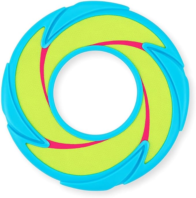 Chew‑Resistant Neon Fetch & Tug Dog Toy – 9″ Durable Plush & Rubber Buddy with Squeaker, Ideal for Moderate Chewers – High‑Visibility Play Rope for Medium Dogs