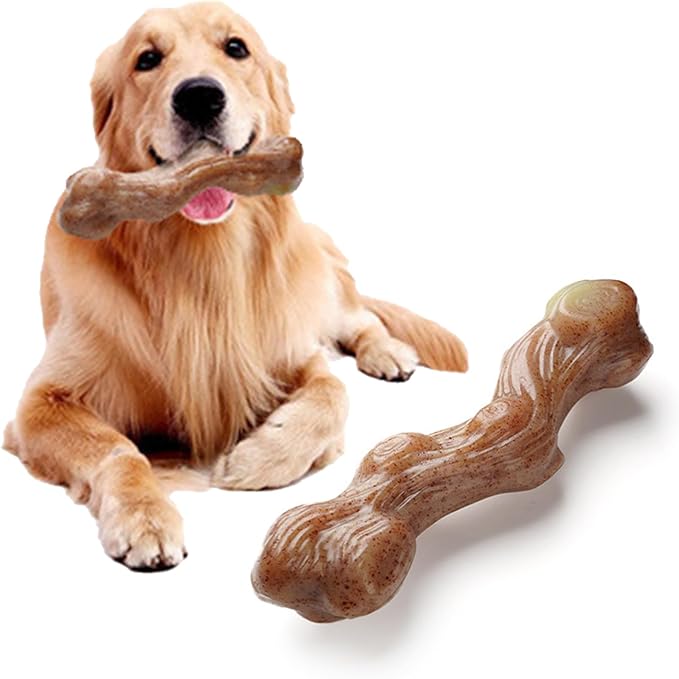 Dog Chew Toys Interactive Toy for Puppy Large and Medium Dog Training Toy Beef Flavored Bone Stick Dog Toys for Aggressive Chewers Keep Dog Busy