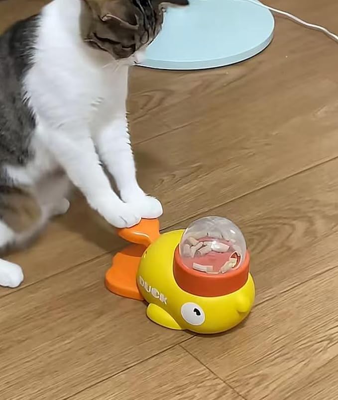Pig Duck Treat Toy for Mini Pig Enrichment Toys to Play with, Duck Treat Dispenser for Dogs Cat Slow Feeder Puzzle Toy, Interactive Foraging and Promotes IQ Training