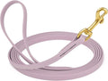 Viper Biothane K9 Working Dog Leash Waterproof Lead for Tracking Training Schutzhund Odor-Proof Long Line with Solid Brass Snap for Puppy Medium and Large Dogs, 10ft Pastel Purple