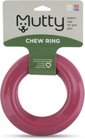 Mutty Dog Chew Ring - Made in USA Dog Toys for Chewers - One Meal Donated to Shelters per Toy - Durable Rubber Puppy and Adult Dog Toy - Non-Toxic 100% Food Grade Materials