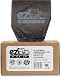 EZ Pick Up 1000 Count Dog Waste Poop Bags, Unscented Single Roll, Heavy Duty, Improved Thickness (Black - 1000ct)