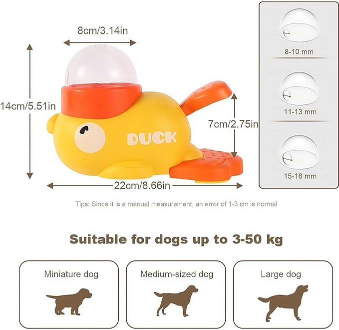 2026 New Dog Interactive Treat Dispenser Toy, Treat Dispensing Dog Toys, Cat Treat Dispenser, Promotes IQ Training and Entertainment Reduces Bloating Anti-Gulping Small Animal Bowls (Pink+Blue)