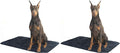 4Knines Extra Large Dog Crate Mat – Waterproof, Non-Slip, Machine Washable Crate Mat – Soft, Durable Kennel Mat for Dogs – Pet Bed for Crates, Travel or Home Use - Extra Large (Black) (Pack of 2)